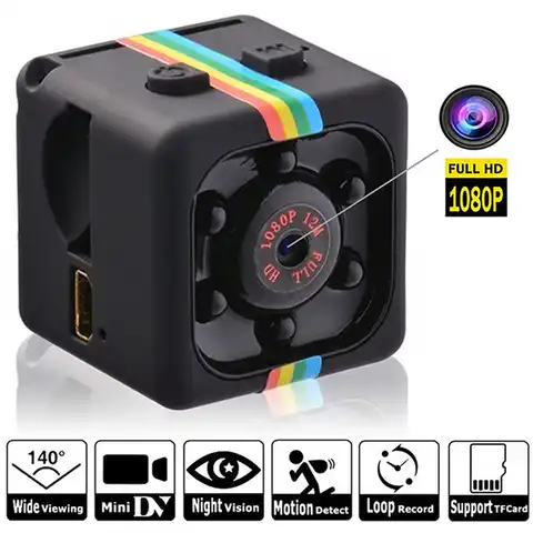 SQ11 мини-камера HD 1080P спортивная Dv инфракрасная камера с датчиком движения, карманная маленькая видеокамера, шпионская камера SQ11