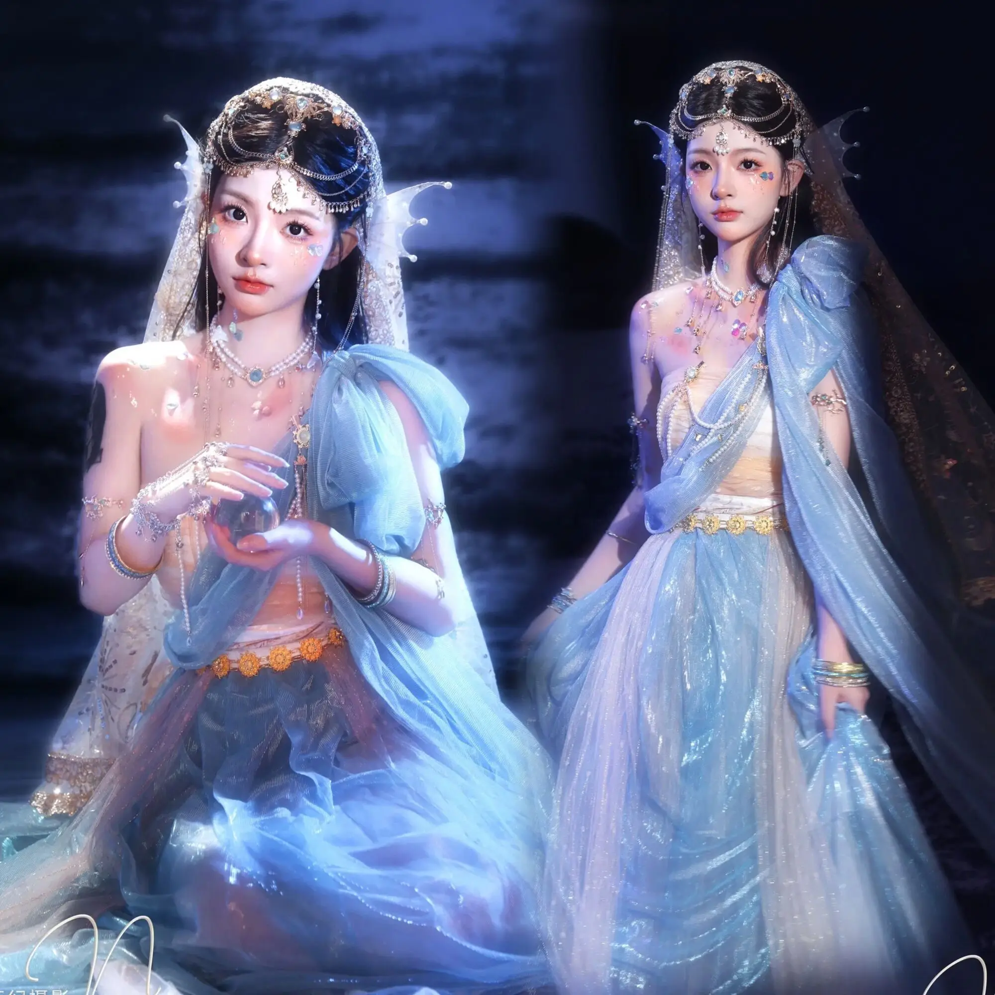 Экзотический костюм принцессы-русалки с феей летающим ханьфу женский Dunhuang в