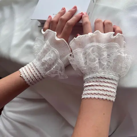 MOONBIFFY Накладные манжеты из полиэстера для женщин