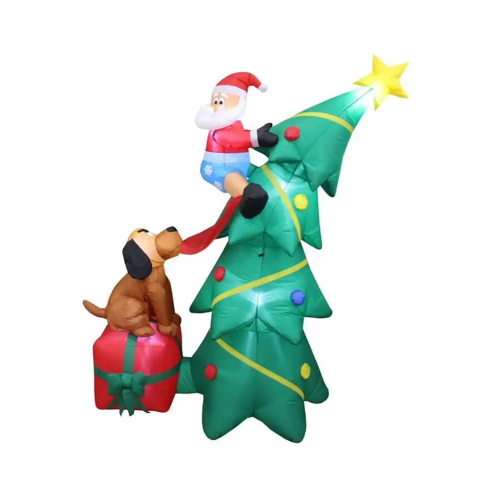 

New Year 2024 Decoration Canopy Yard Inflatable Christmas Supplies New Year's Decor Xmas Santa Claus Decorations Festive Party
