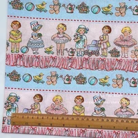 100x110cm tomato soup doll girl toy cotton fabric for clothes home textile slipcover sewing quilting diy needlework material