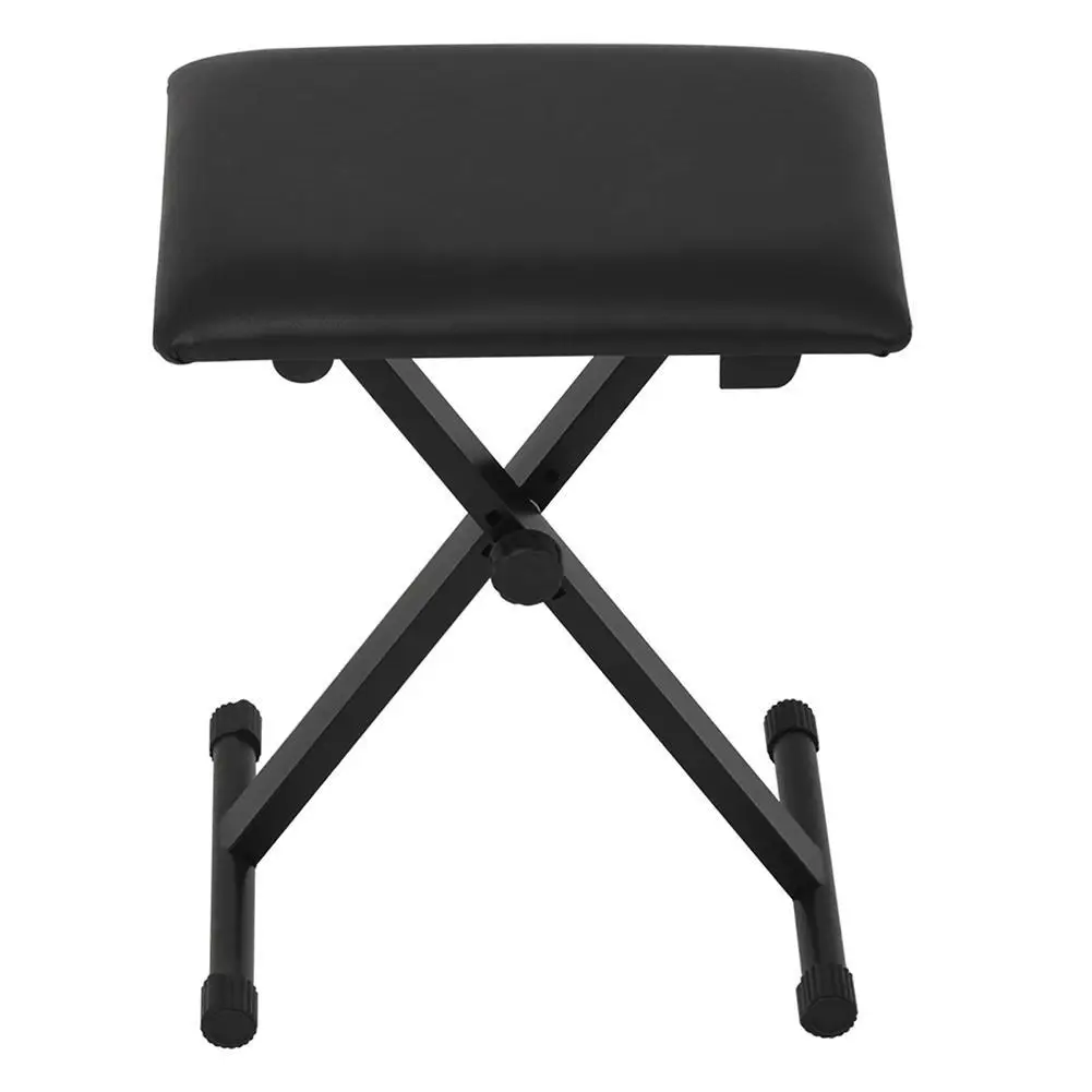 Piano Folding Stool 3-Level Lift Adjustable X-shaped Electronic Piano Guzheng Erhu Guitar Drum Bench Portable Chair
