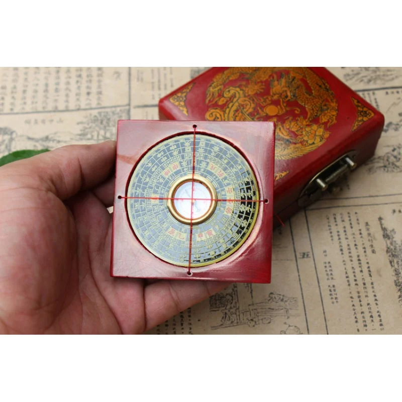 

Tong Sheng 2-Inch 8-Layer Integrated Compass Precision Bakelite Compass Omen Compass with Eight Trigrams Pure Copper Panel Compa