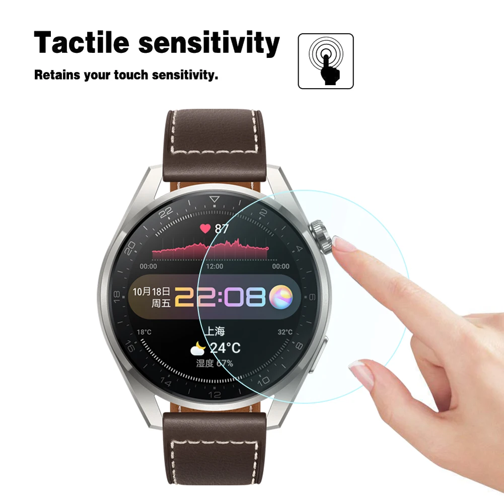 

Smartwatch Anti-Scratch Protective Tempered Glass Sleeve Replacement for Huawei Watch 3 Pro Smart Accessories