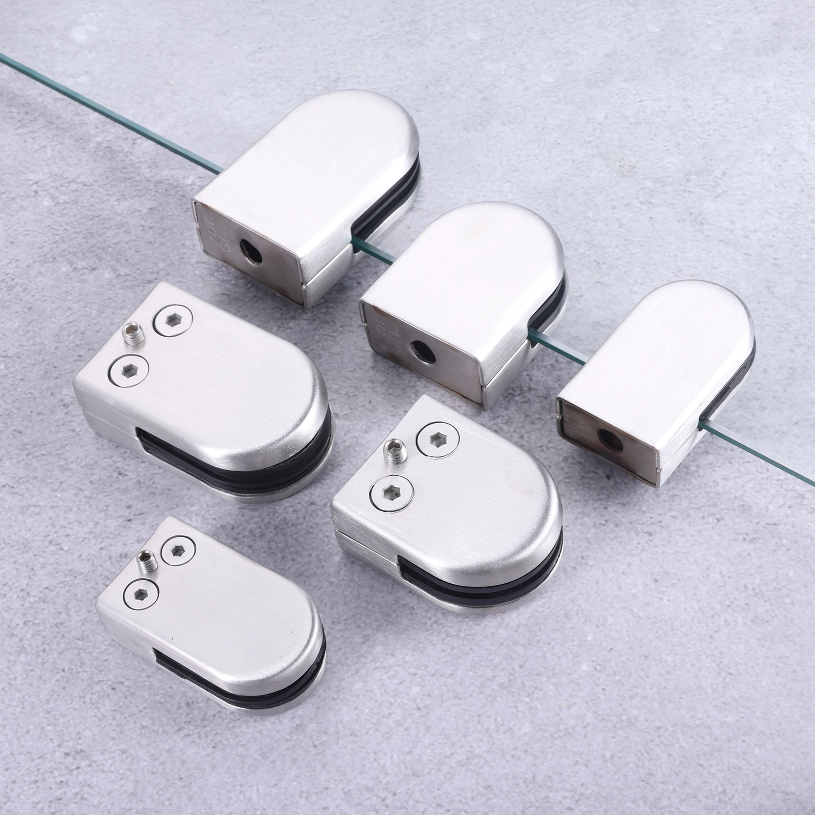 

Стеклянный зажим из нержавеющей стали 4 шт., регулируемые полки, Опорный кронштейн, ограждения с рыбьим ртом, стеклянный фиксированный зажим для 6-8 мм, 8-10 мм, 10-12 мм