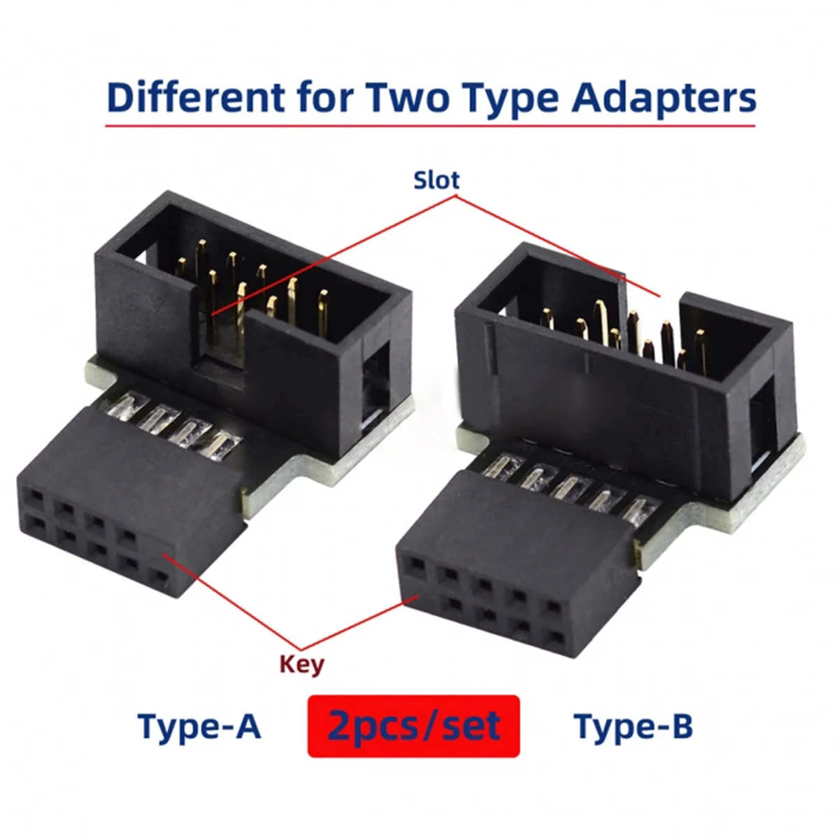 1 комплект вниз и вверх под углом 90 градусов папа-мама USB 2.0 10-контактный