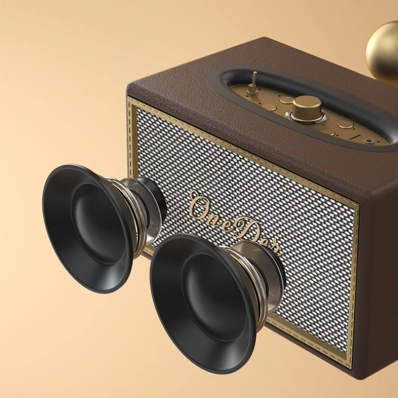 

Портативная кожаная Беспроводная Bluetooth-колонка, 40 Вт