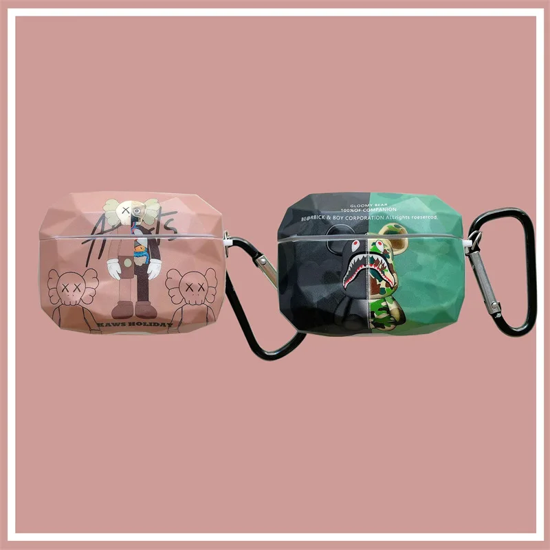 

Fashion Trend Camouflage Stitching Doll Apple AirPods 2 Case Cover AirPods Pro Case IPhone Earphone Accessories Air Pod Case