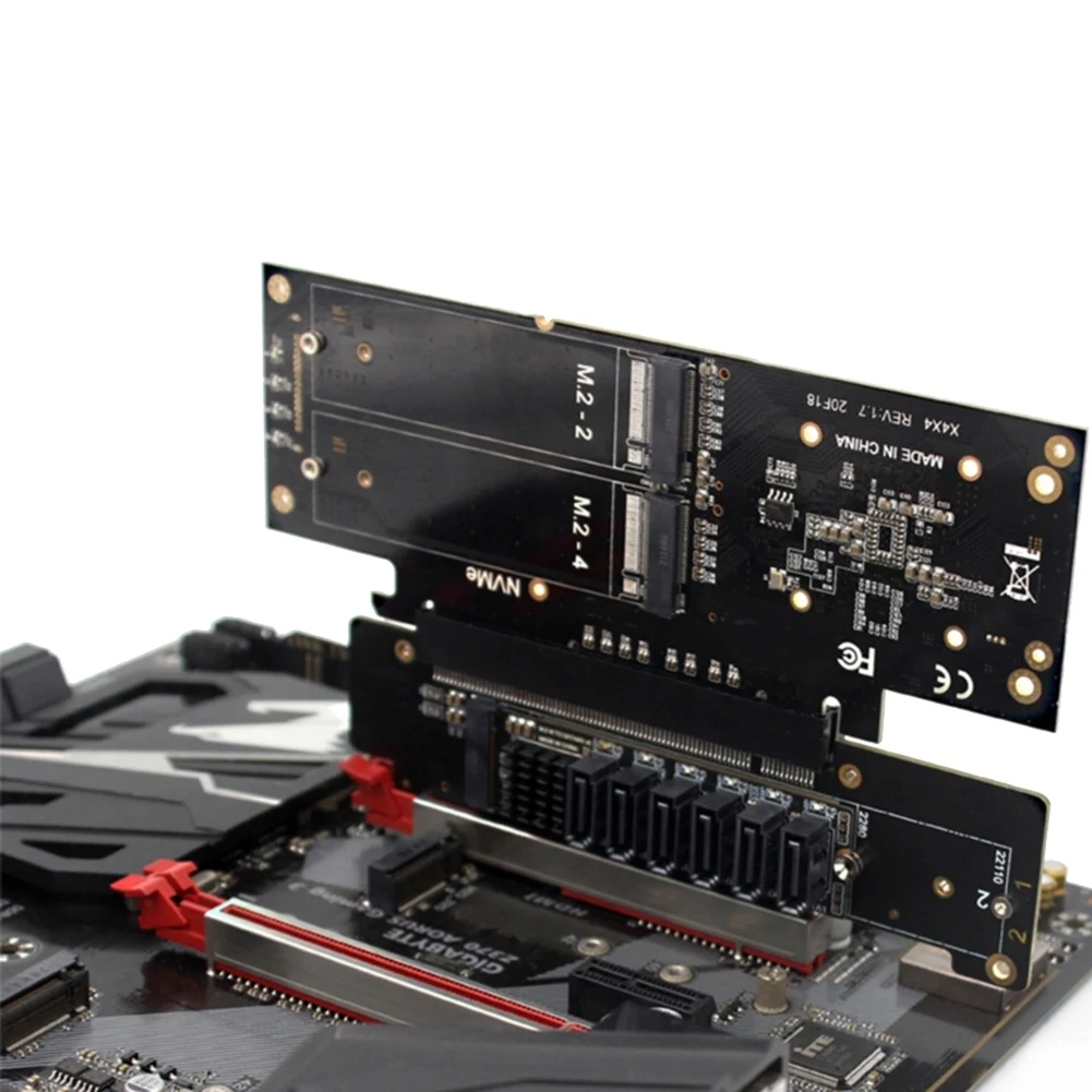 PCIE 4 0-канальный разветвитель расширительная плата 8 + 4Hyper Ultra Quad VROC M.2 NVMe Port Expansion Riser