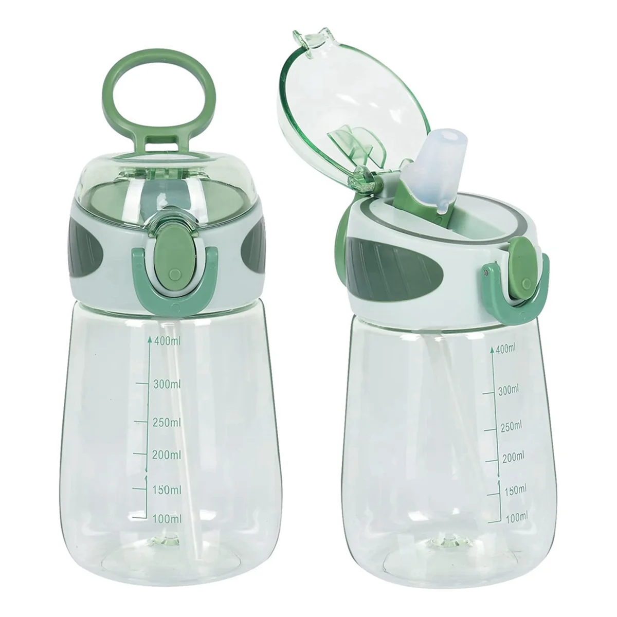 Бутылка для воды с трубочкой 400 мл