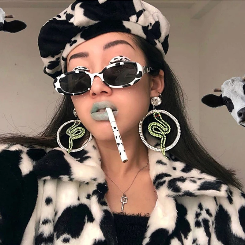 

New Fashion Vintage Sunglasses Women Brand Designer Retro Rectangle Sun Glasses Female Ins Popular Colorful Square Eyewear