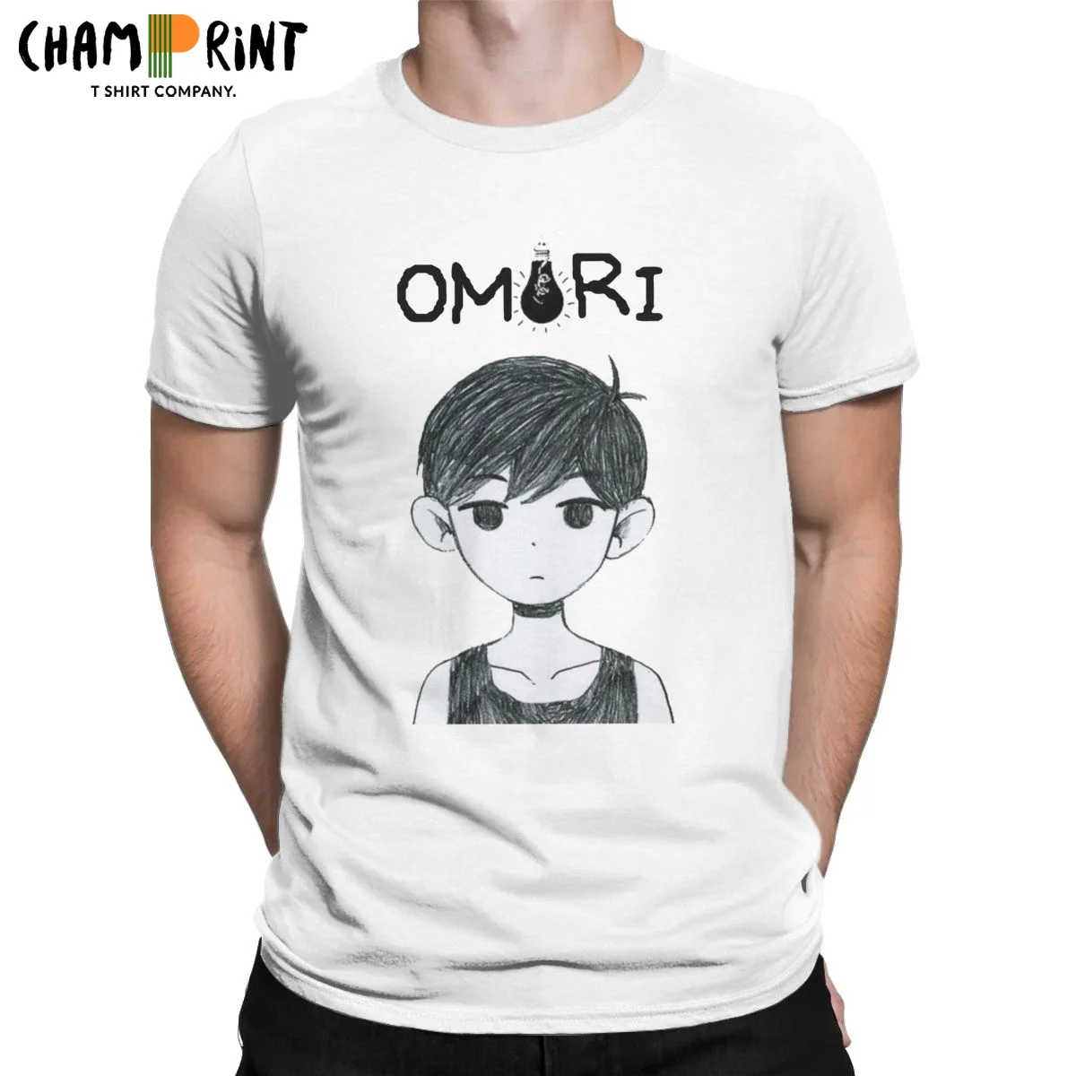 

Men T-Shirts Omori Anime Video Game Novelty Cotton Tees Short Sleeve T Shirt Crew Neck Clothes Printing