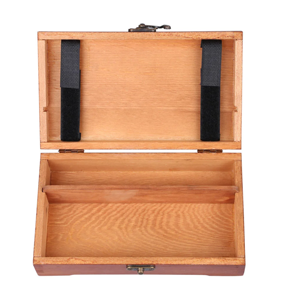 

Wooden Case Stationery Container Holder Storage Practical Desktop Drawers