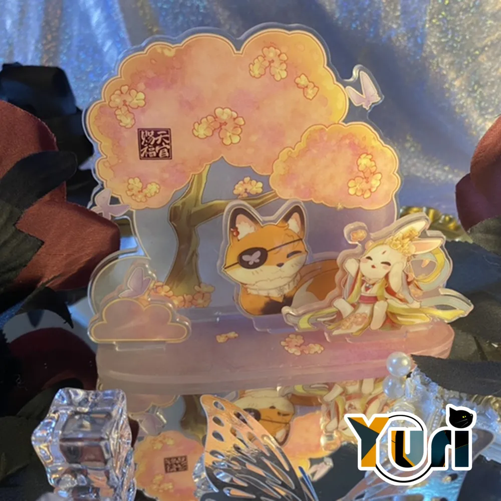 Оригинальный аниме Tian Guan Ci Fu TGCF Comics Hua Cheng Xie Lian Fox Rabbit экран акриловая подставка