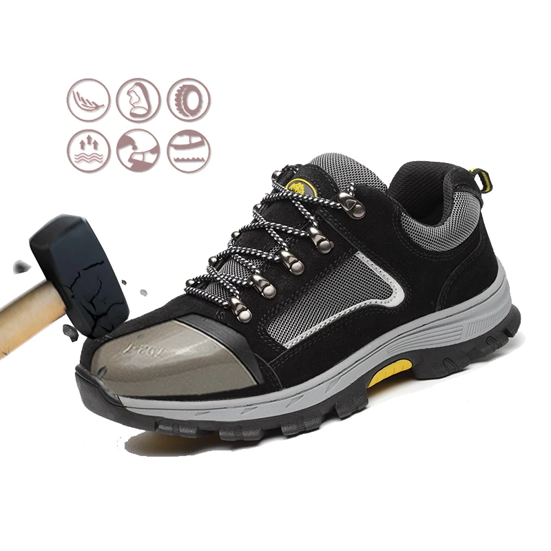 

Low-cut Color-blocking Comfortable Lightweight Casual Shoes for Men and Women Outdoor Work Anti-smashing Anti-piercing Safety