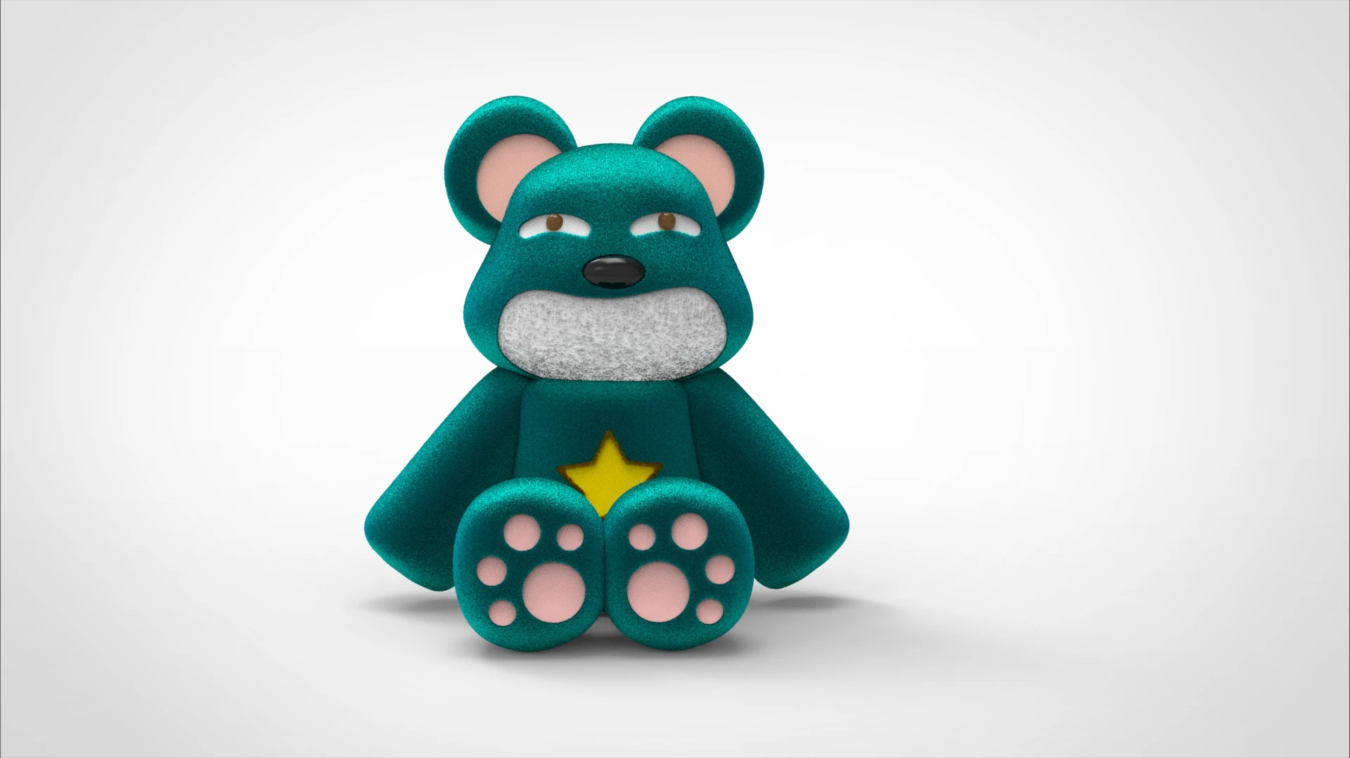 

Green Large Size Cute Bear Plush Toy Can Be Customized Design For Wholesale