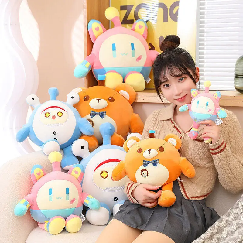 

New Party Doll Throw Pillow Cushion Chair Seat Cushion Office Seat Backrest Pillow Bear Plush Toys Kawaii Soft Stuffed Animal