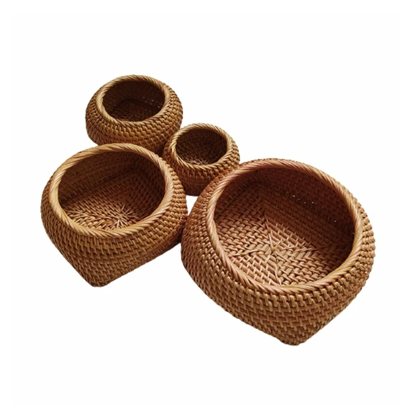 

CAMIGEL Key Storage Basket, Rattan Woven Basket for Storage Items, Desktop Basket