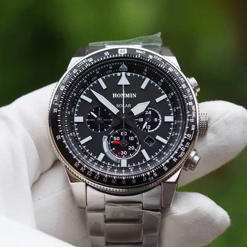 

New luxury brand watch Flight timer luminous black blue dial two-way multi-function fashion men's watch SE-SNA411 for seiko