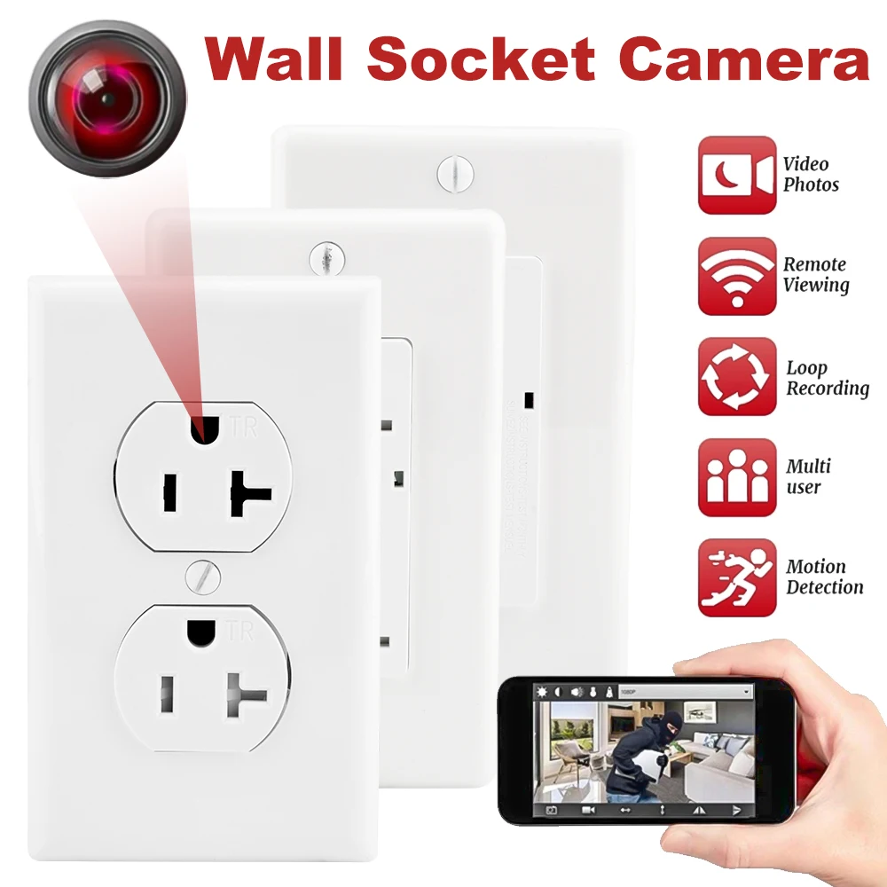 

Новинка 1080P HD мини-камера WIFI настенная розетка USB зарядное устройство Порт датчик движения видеомагнитофон