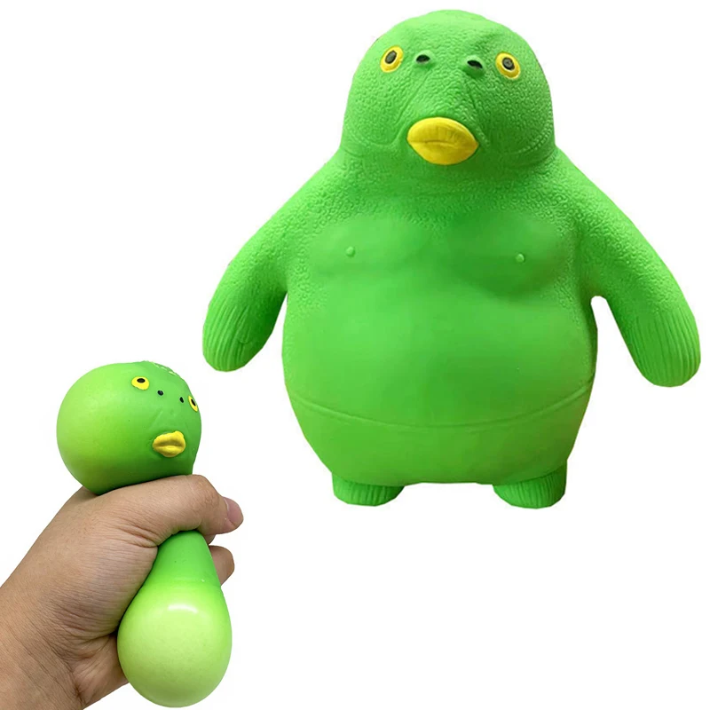 

Novel Toys for Children 2022 Green Head Fish Anti Stress Press Ball Toy Sand People Decompression Pinching Fidget Toys Kids Toy