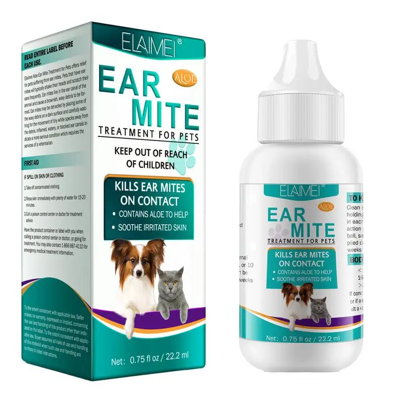 

22ml Dog Ear Cleaner Solution Safe Healthy Cat Ear Wash Formula Good Effect Essentials Drops For Cleaning Grooming Pets Supplies