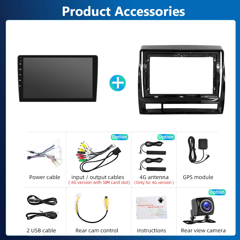 dla Toyota Tacoma 2005-2013 Radio samochodowe Multimedialny odtwarzacz wideo Nawigacja stereo GPS Android Bez 2din 2 din dvd