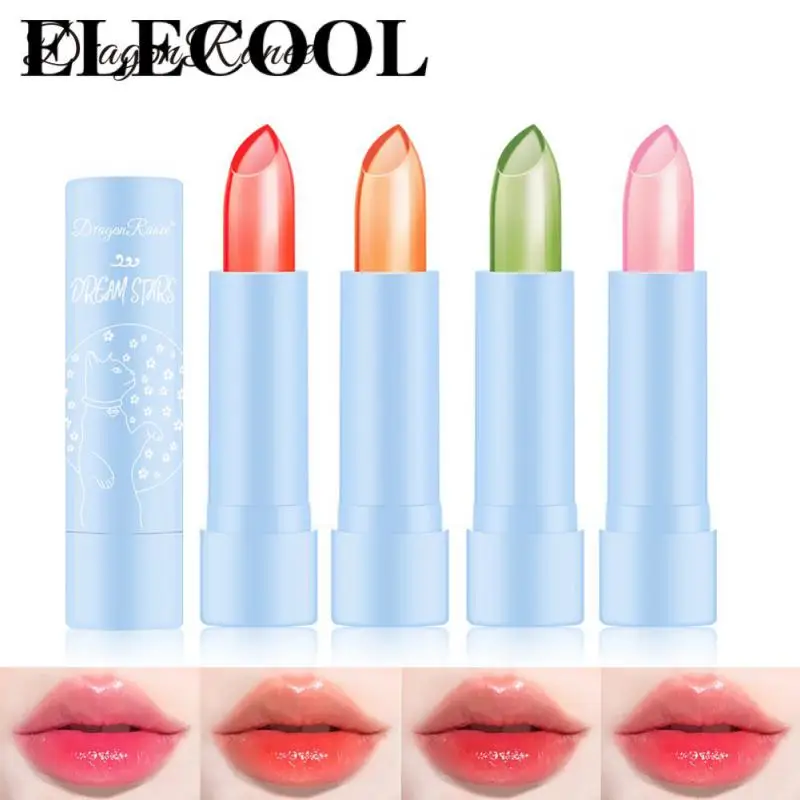 

Color Change Lipstick 4 Colors Lip Nourishing Repair Dull Dry Lips Moisturizing Beauty Cosmetics Aloe Jelly Lip Balm Lips Makeup