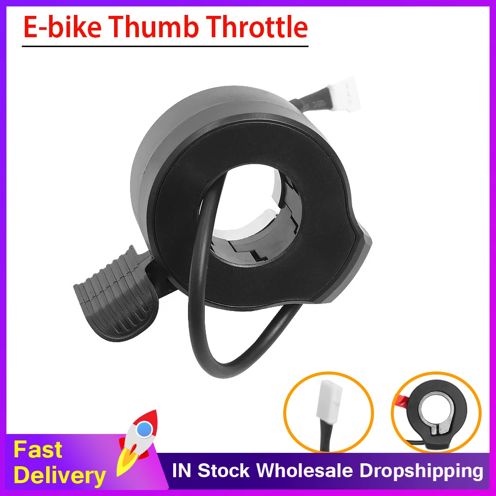 

Electric Scooter Thumb Throttle Speed Dial Thumb Accelerator Scooter Finger Throttle Booster Hall Sensor E-bike Grip Throttle