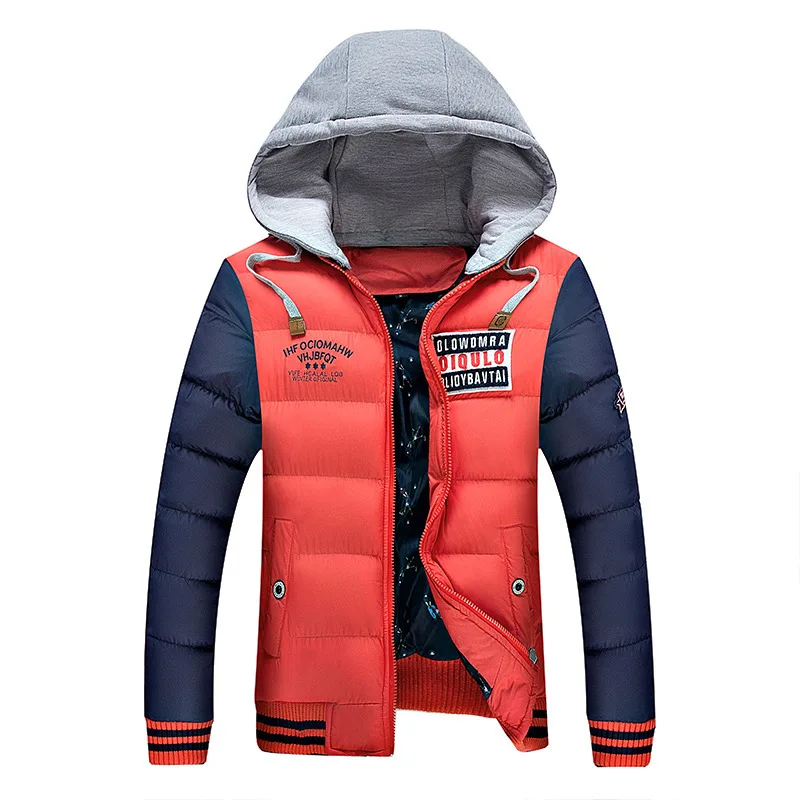 Men's 2022 New Style Personalized Street Culture Thickened Fashion Men's Cotton Padded Clothes Warm Hooded Cotton Padded Clothes