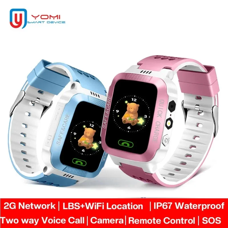 

Kids Smart Watch GSM LBS Real-time Tracker Two-way Call Voice Chat Remote Camera Android Phone Watch for Baby Boy gsm смарт часы