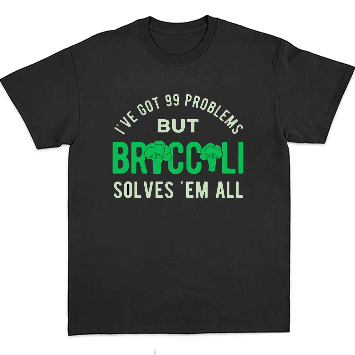 Футболка может не нравиться вам и брокколи 100% хлопок повседневный топ с коротким