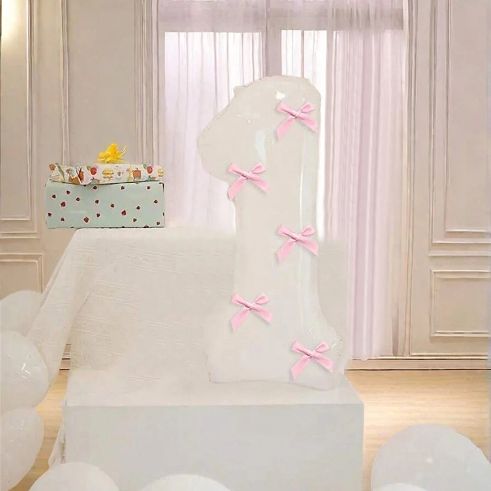 

Воздушные шары розовые с белыми цифрами