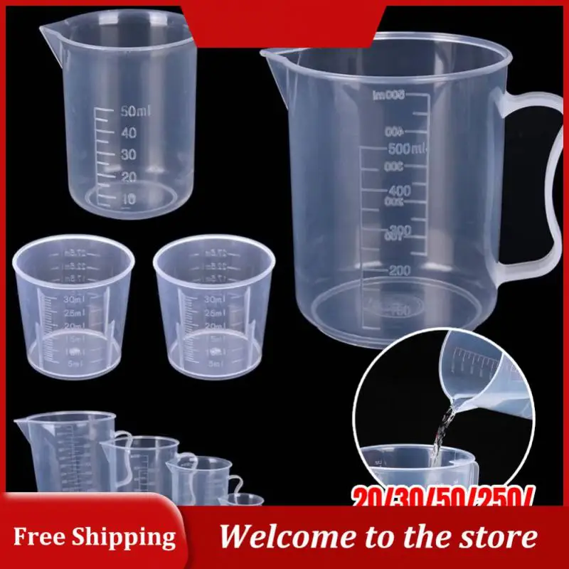 

1000/500/250/50/30/20 мл прозрачный пластиковый градуированный мерный стакан для выпечки стакан для жидкости мерный кувшин контейнер измерительные инструменты
