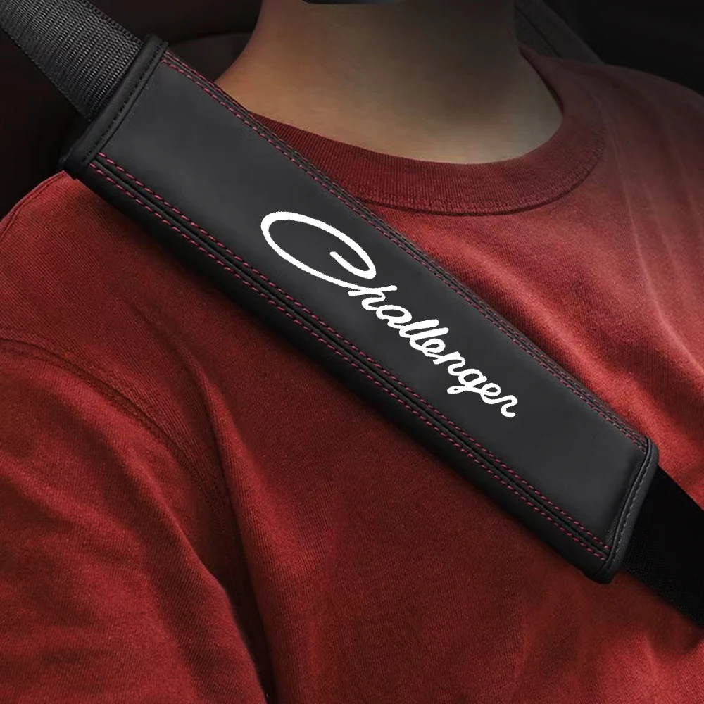 

1 pcs PU Leather Car Safety Belt Shoulder Cover Pad for Challengen Shoulder Cover Seat Belt car accessories interior