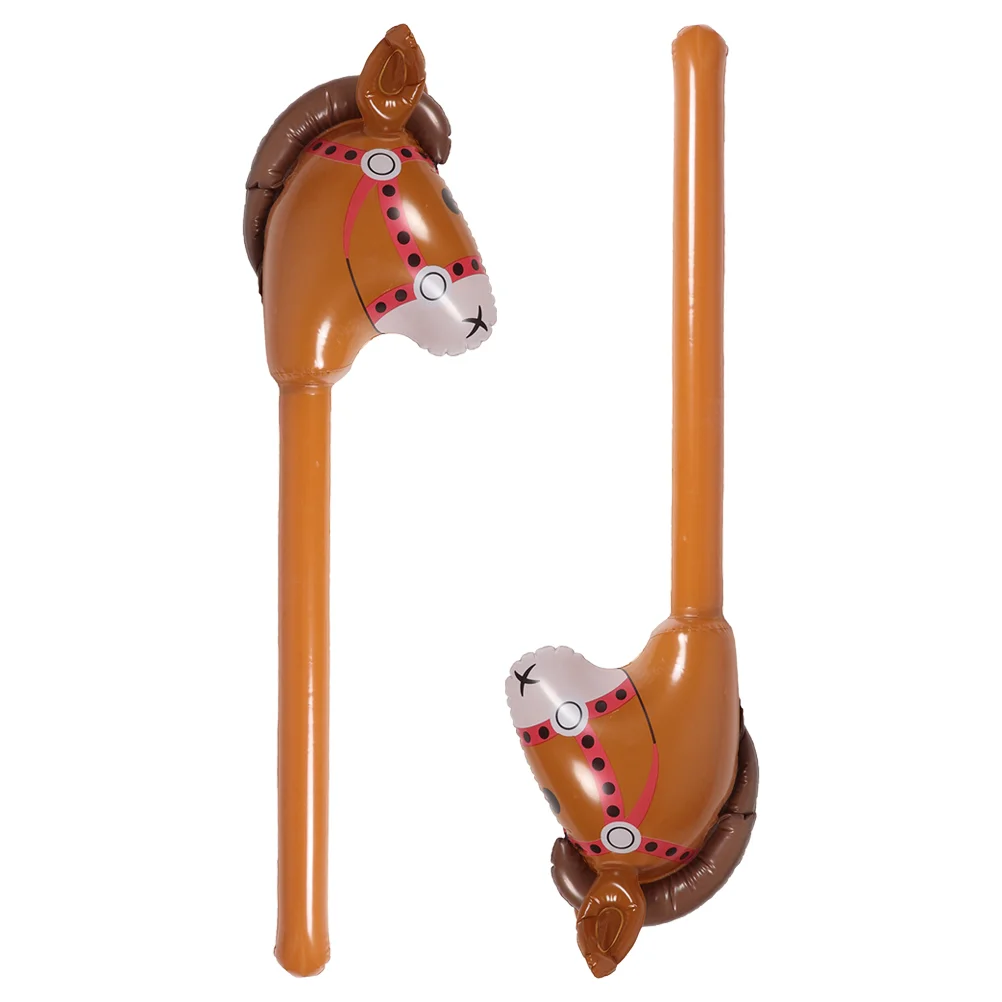 2 шт. надувная палочка с головой лошади украшение для Хэллоуина пиньята