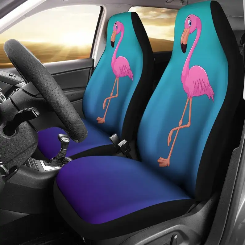 

Flamingo Pink, Car Seat Covers Pair, 2 Front Seat Covers, Car Seat Protector, Seat Cover for Car, Car Seat Protector, Car