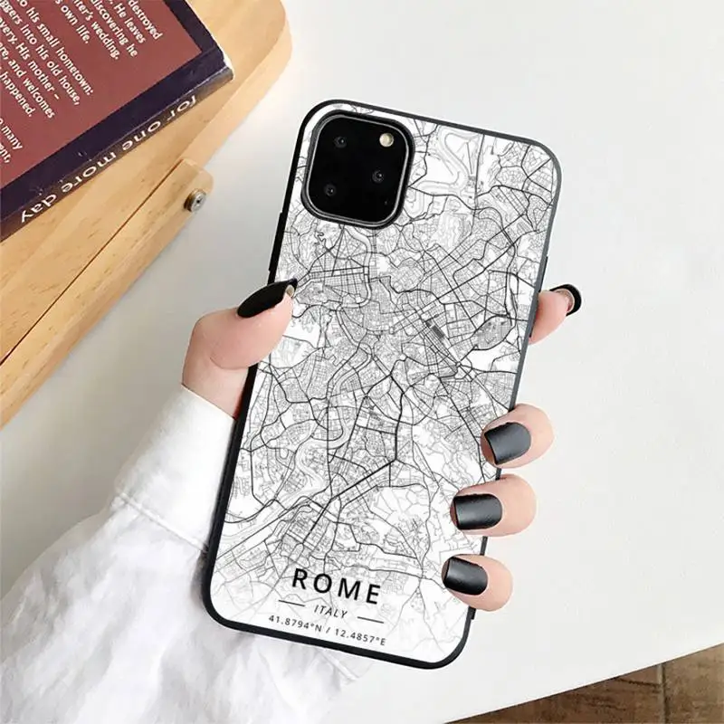 FHNBLJ чехол для телефона с изображением Лондонской страны городской карты iPhone 11 12 13