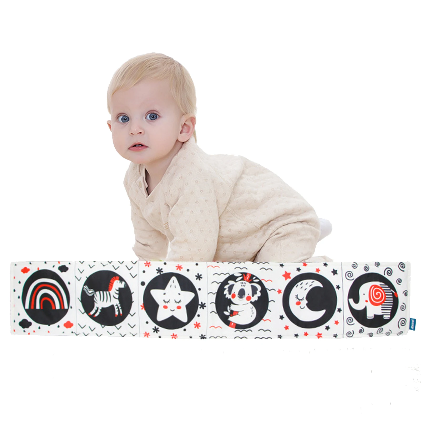 

Книжка для младенцев с высокой контрастностью, книжка для младенцев с высокой контрастностью, игрушки для новорожденных, книжка из мягкой т...