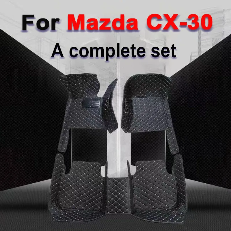 

Автомобильные коврики для Mazda CX-30 DM 2020 2021 2022 CX30 CX 30, водонепроницаемые прочные кожаные коврики, полный комплект автомобильных аксессуаров