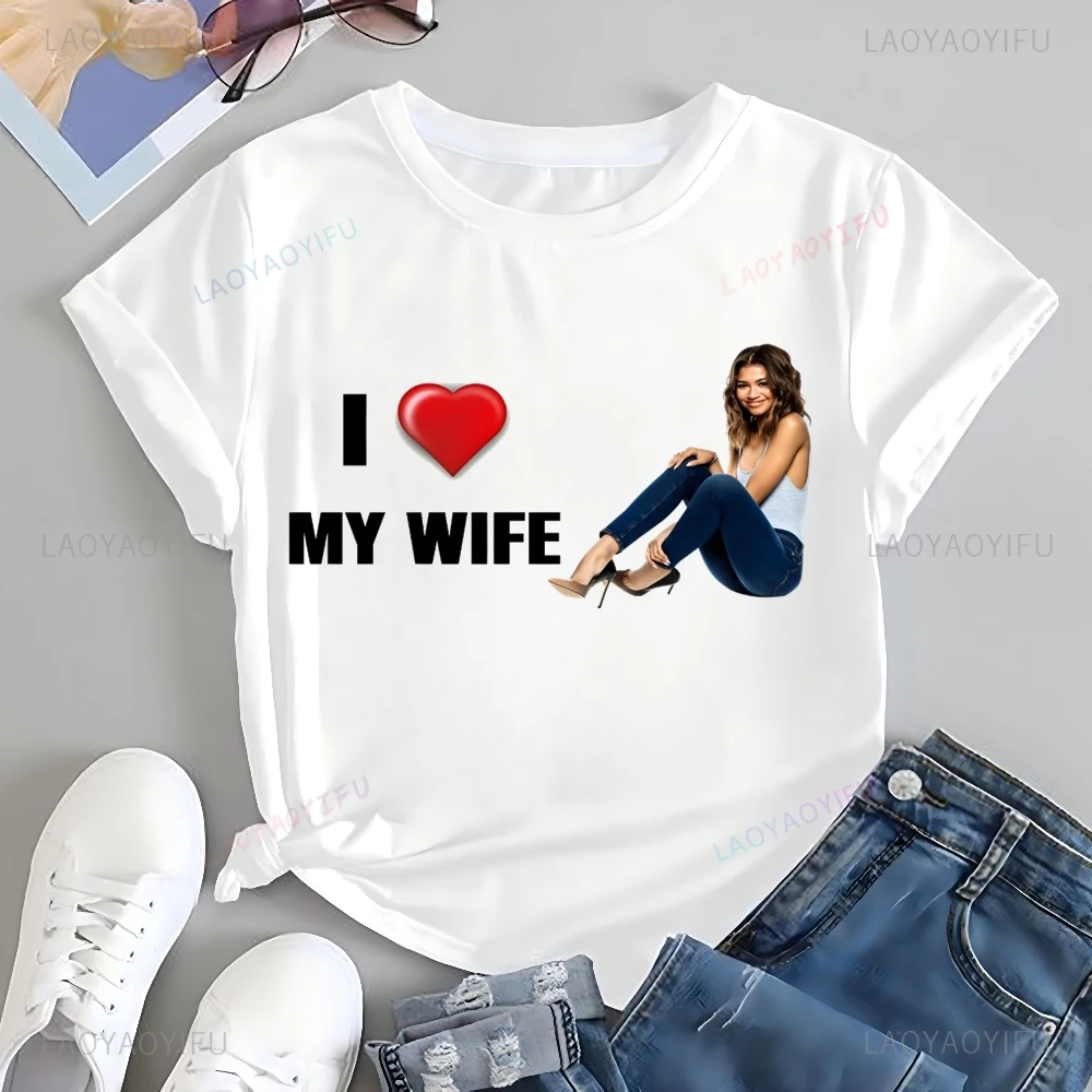 Уличная футболка с принтом певицы Zendaya топ Trend рубашка унисекс короткими рукавами