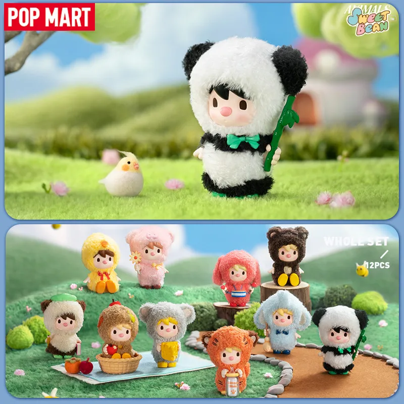 

POP MART Sweet Bean Animal Play Series Blind Box Toys Anime Action Figure Caixa Caja Surprise Mystery Box Dolls Girls Gift