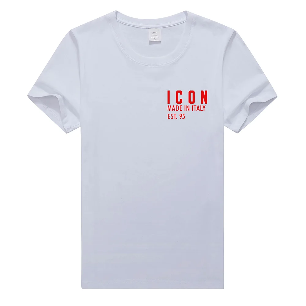 

DSQ2- Printed T-shirts for Men and Women Summer Casual Short Sleeve Cotton Tops Loose Couple Tops shirts graphic t shirts