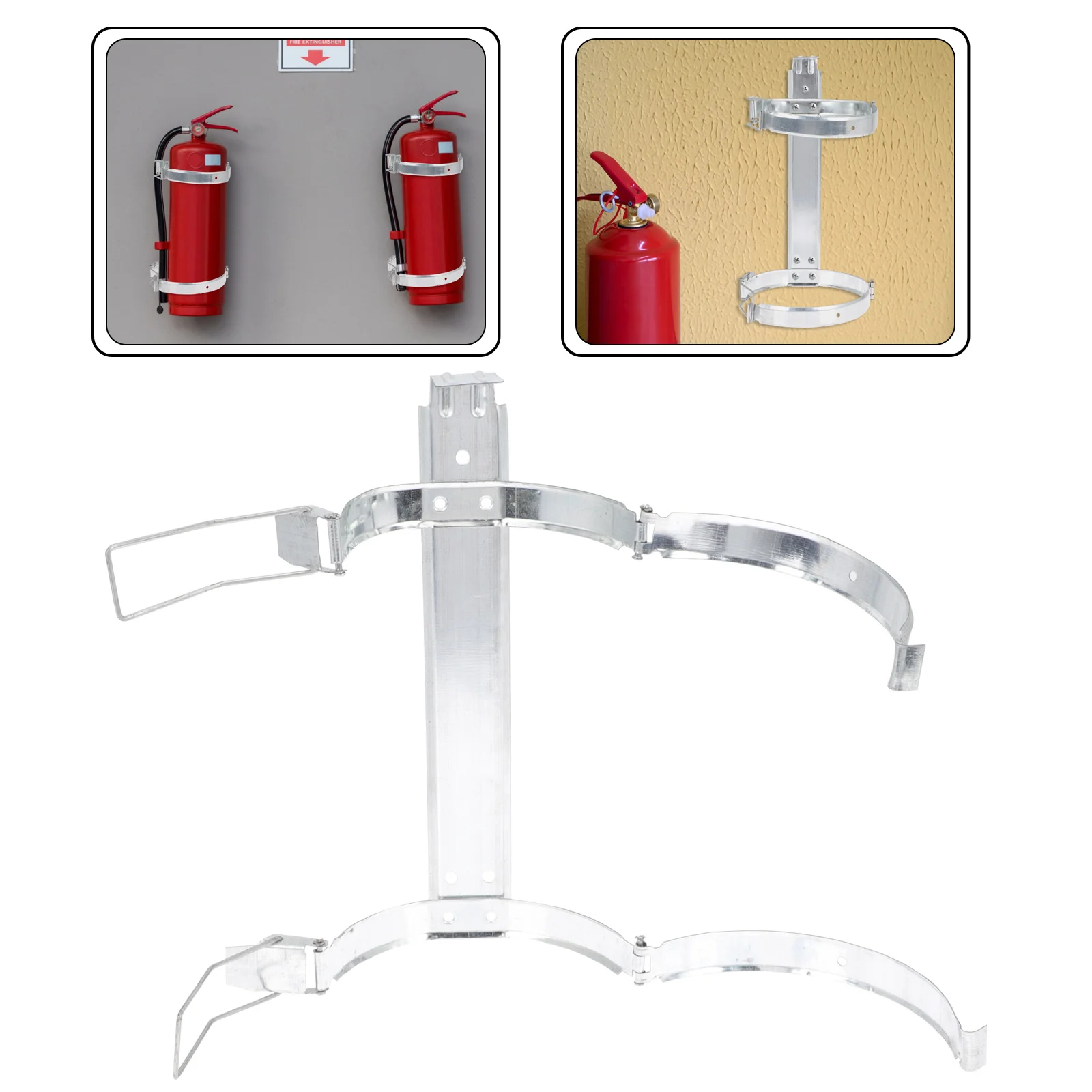

Extinguisher Fire Wall Bracket Holder Mount Hanger Rack Metal Hanging Iron Roll Bar Vehicle Hookbottle Stand Mounted Fixing Car