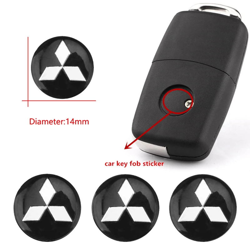 3 шт. наклейка с дистанционным управлением для ключей от автомобиля Mitsubishi Ralliart ASX