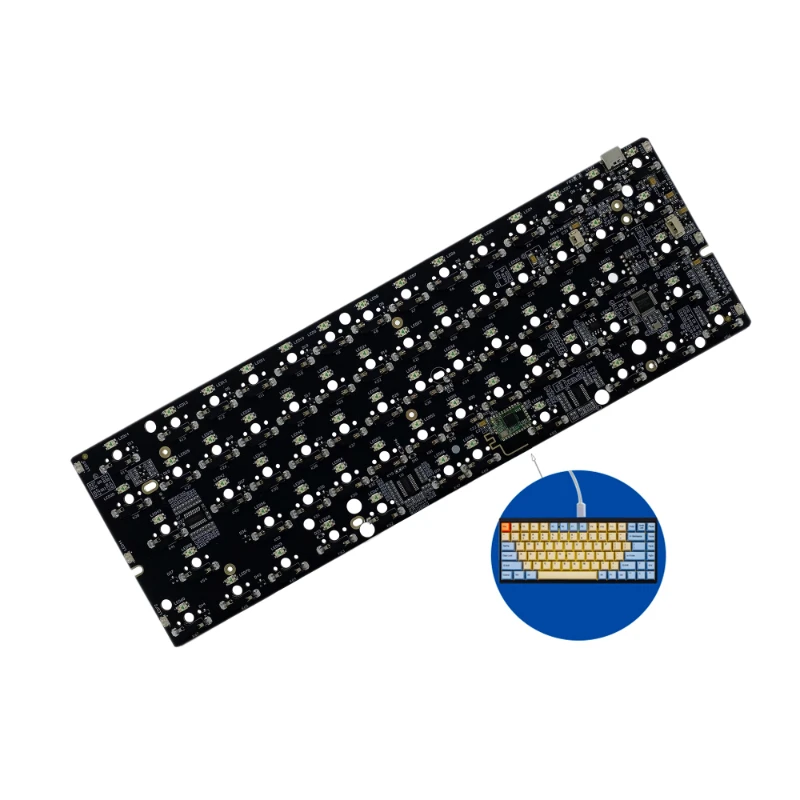 

GK61xs быстрые заготовки proto type c, образец 60% механических rgb клавиатуры типа c с горячей заменой, печатная плата