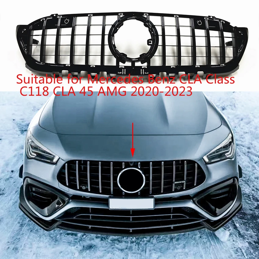 

Year 2019, 2020, 2021 Front bumper grille suitable for Mercedes CLA level W118 grille suitable for CLA200 CLA35 CLA180 W118 GT g