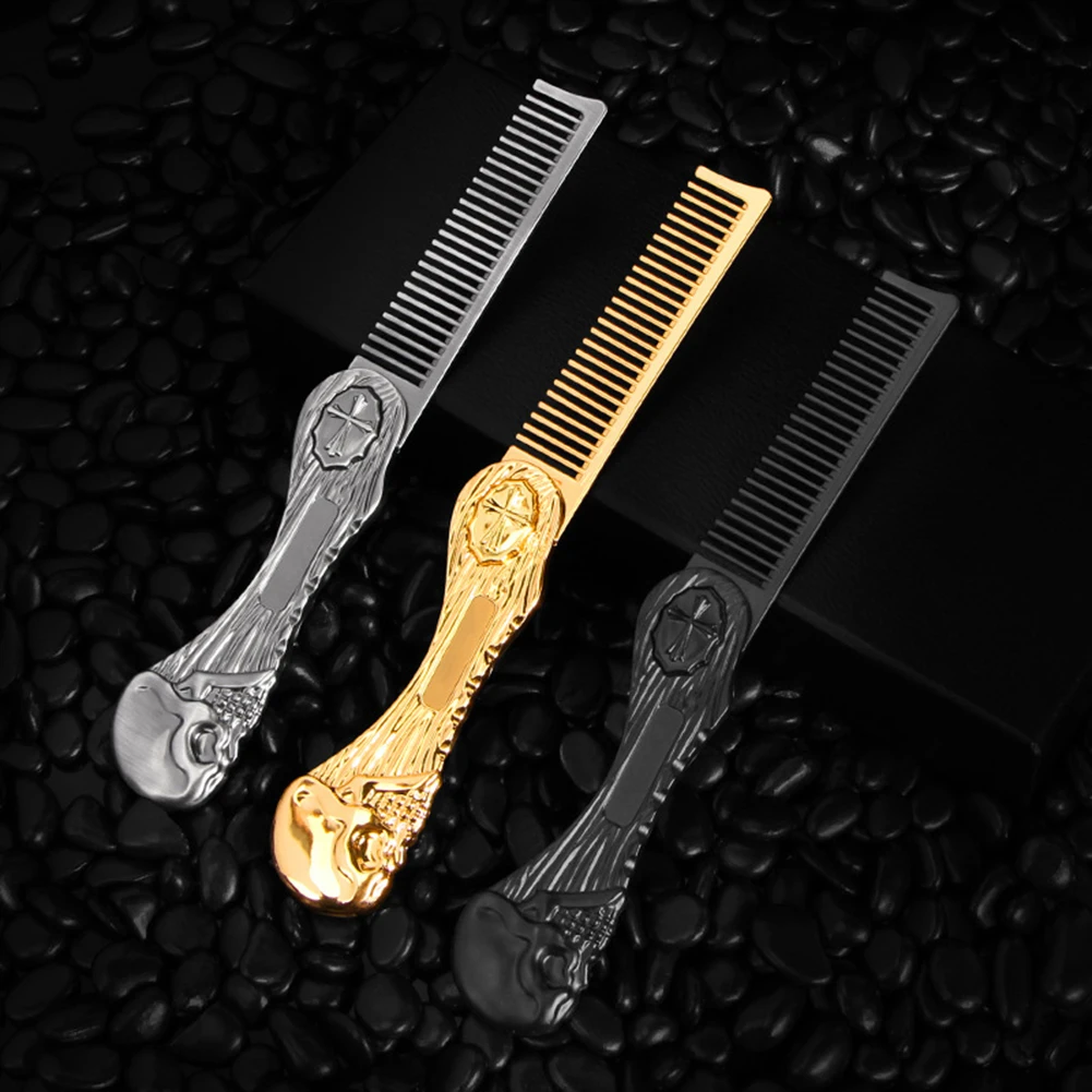 

Multifunctional Beard Comb Men's Folding Beard Trimming Tool For Home Use