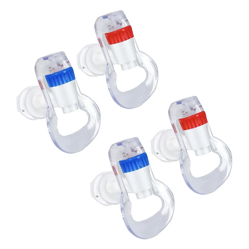 

2X Water Dispenser Replacement Push Faucet - Cold And Hot Water Spigot Blue And Red Pack