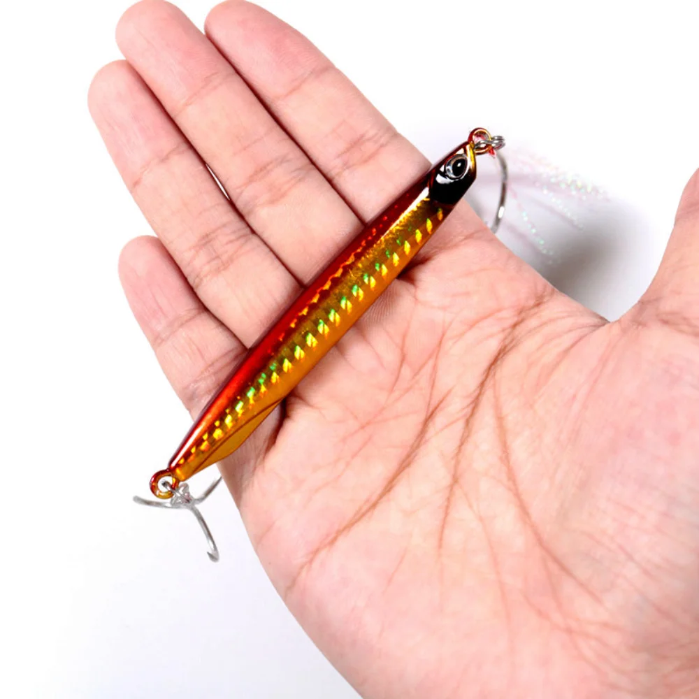 

Seawater Fishing Iron Plate Lure 30g 40g 60g Super Long Lead Coated Fish Fresh Water Bionic Fake Bait